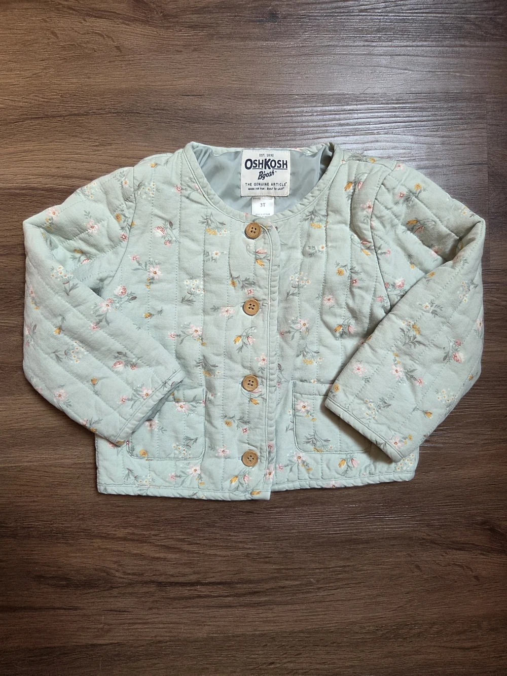 OshKosh B'gosh Girls  Floral Quilted Jacket